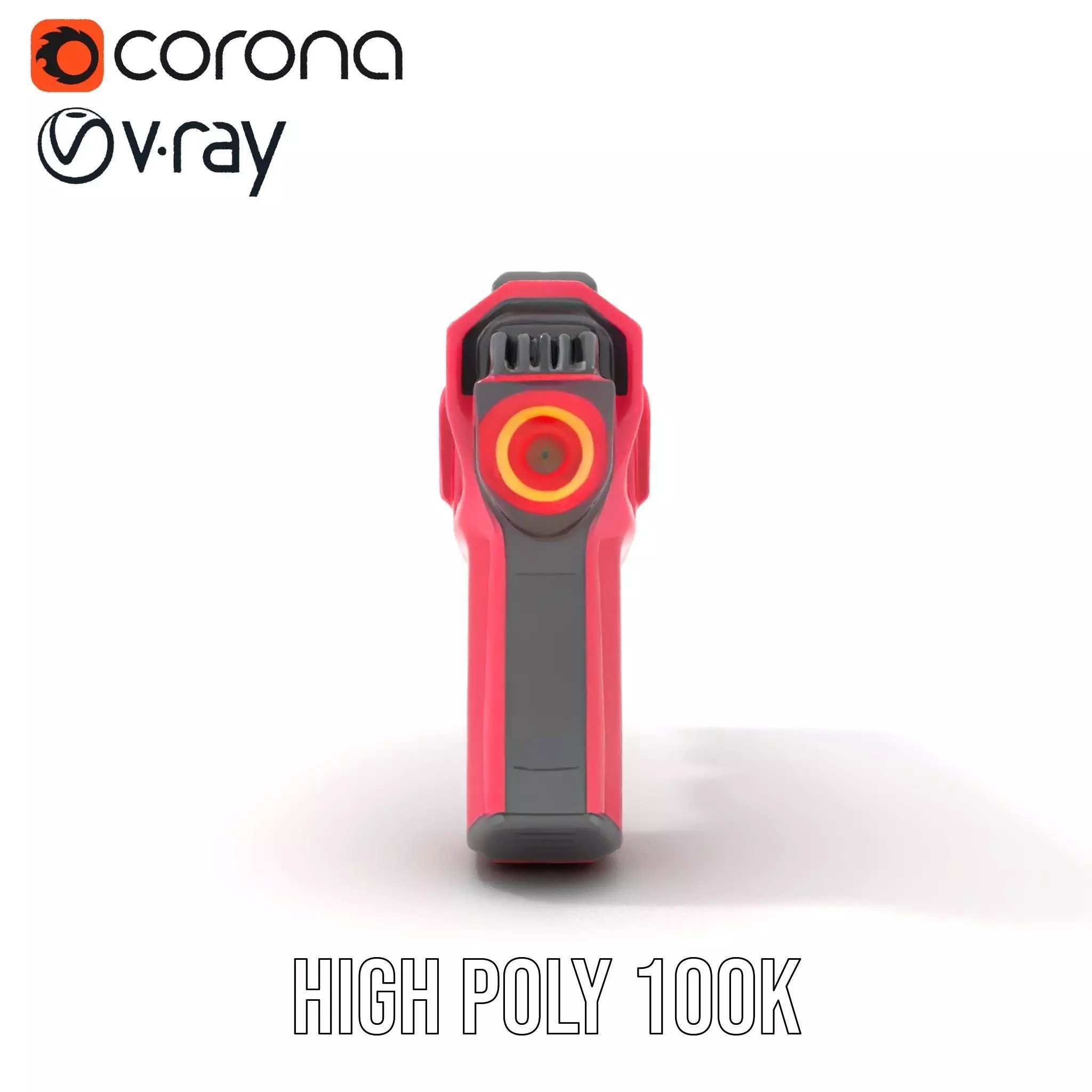 Vibrant SciFi Blaster model pack Low-poly 3D model_21