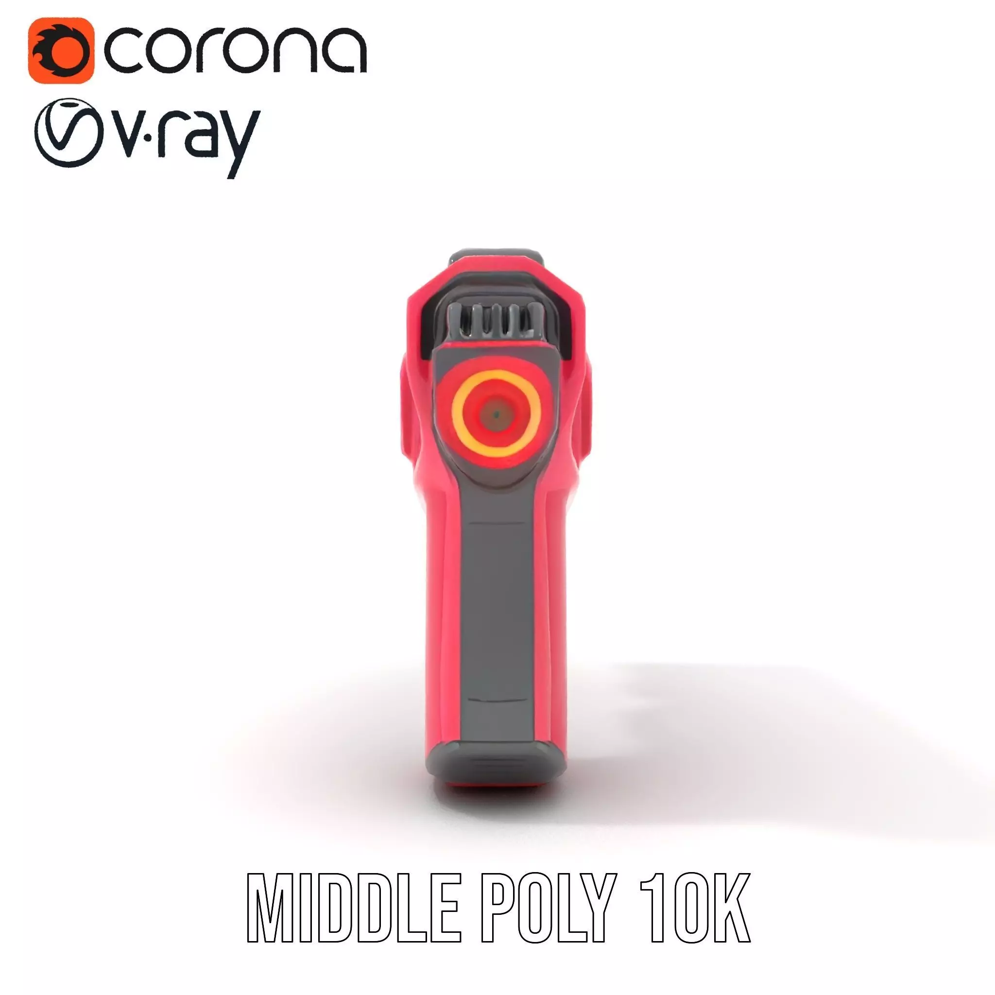 Vibrant SciFi Blaster model pack Low-poly 3D model_22