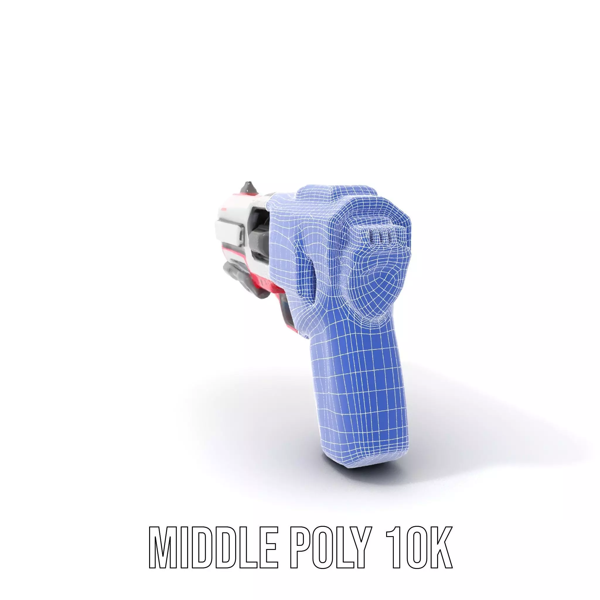 Vibrant SciFi Blaster model pack Low-poly 3D model_16