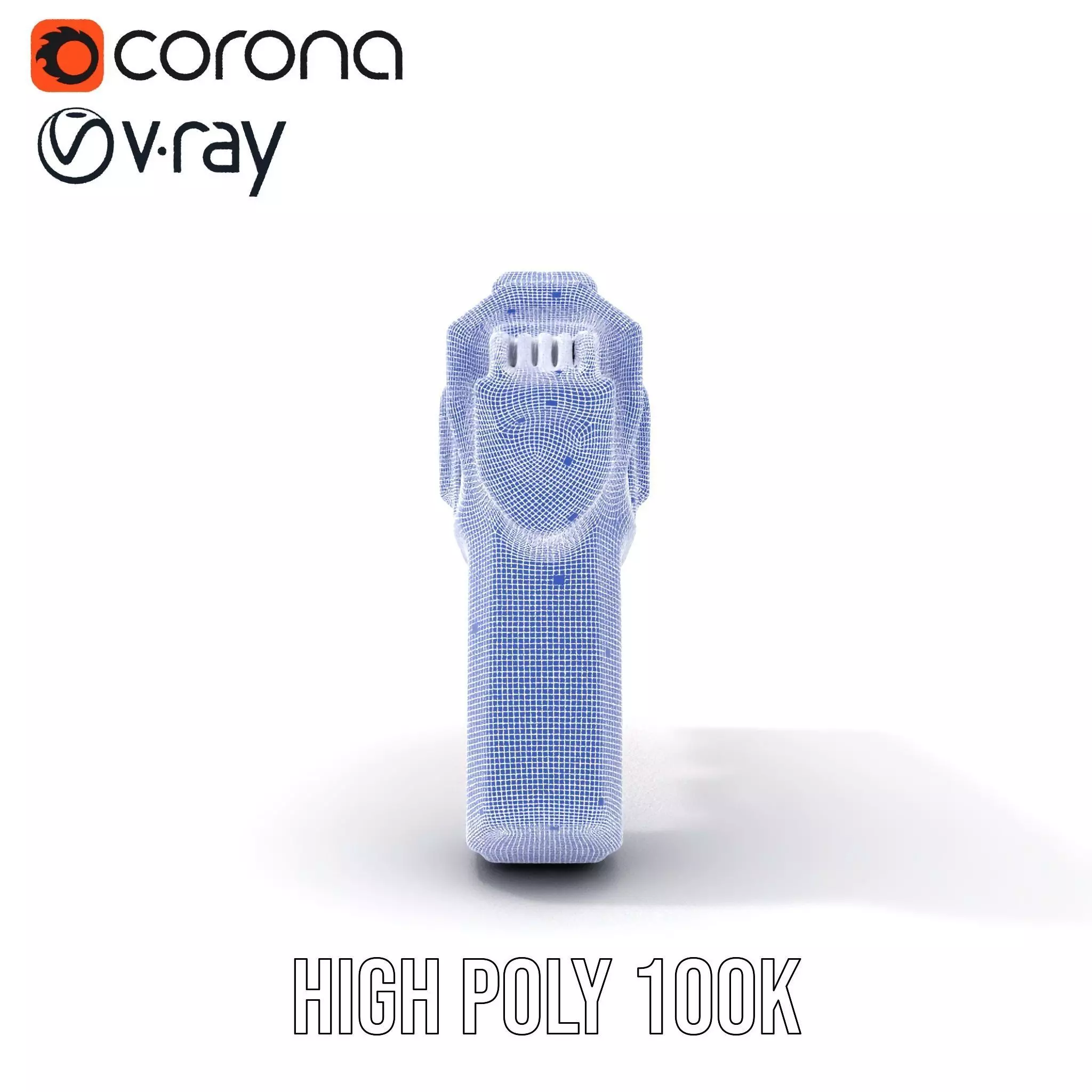 Vibrant SciFi Blaster model pack Low-poly 3D model_34