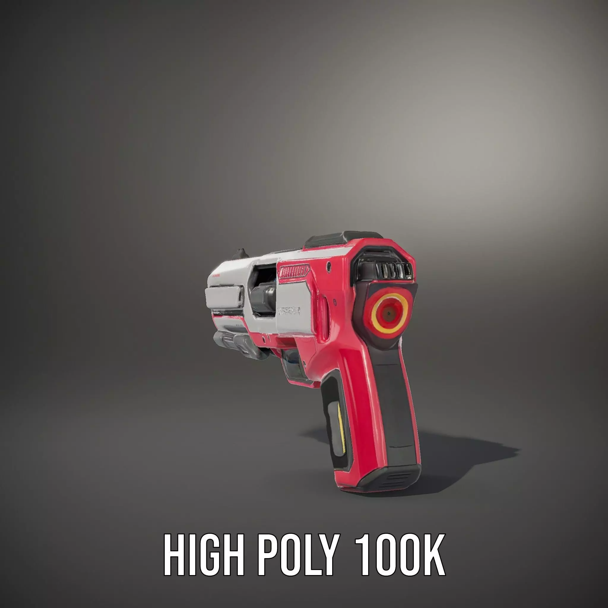 Vibrant SciFi Blaster model pack Low-poly 3D model_11