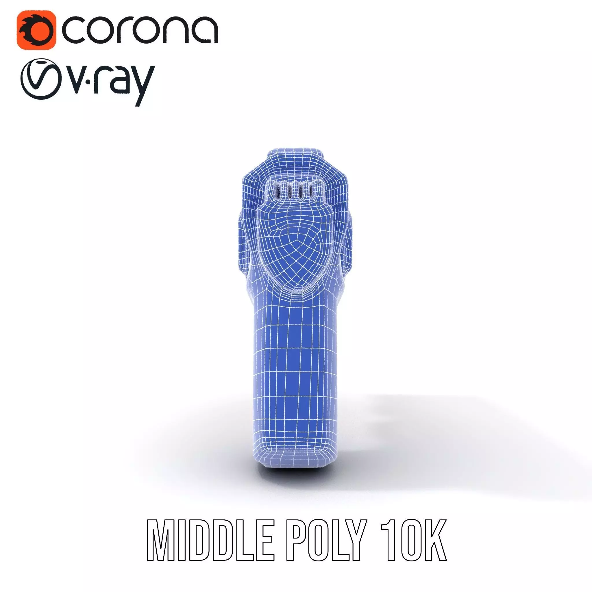 Vibrant SciFi Blaster model pack Low-poly 3D model_30