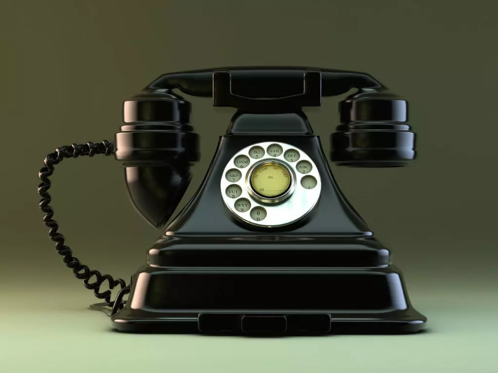 Old Retro Phone 3D model_0