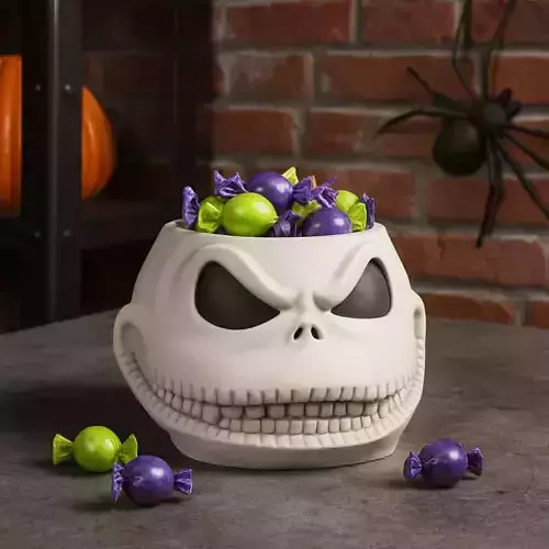 Jack Skull Candy Bowl  Halloween Multi Use Candy Holder 3D print model