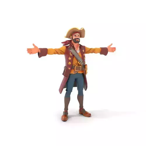 Animated Pirate Character model pack
