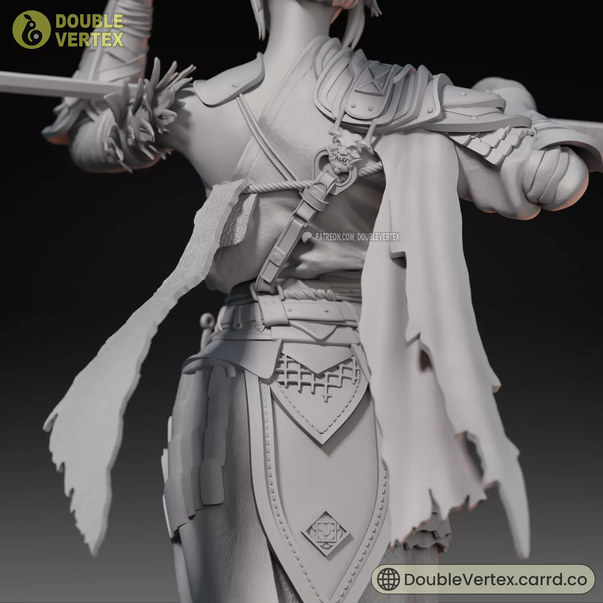 Bai wuchang - WUCHANG Fallen Feathers Game Figure 3D print model_8