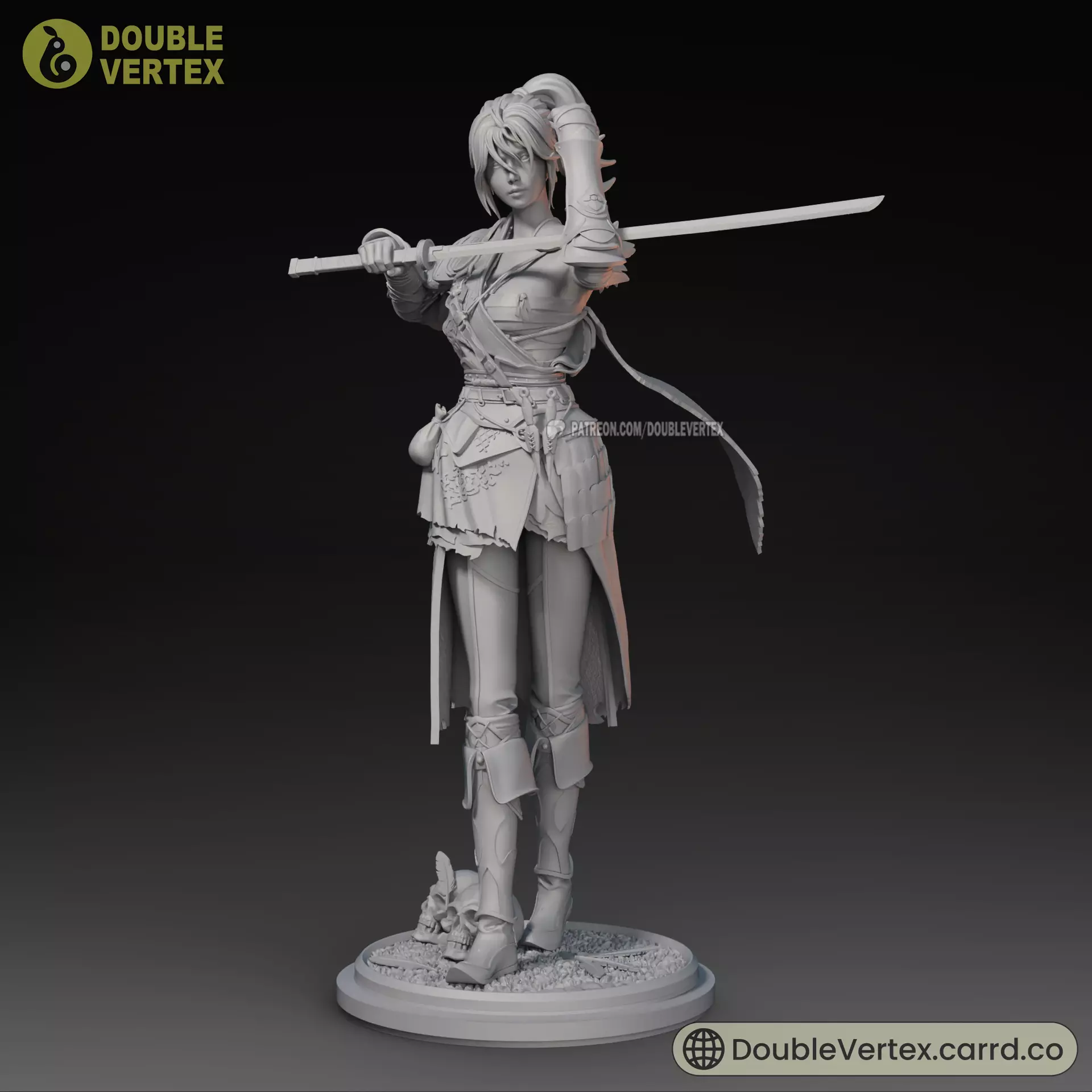 Bai wuchang - WUCHANG Fallen Feathers Game Figure 3D print model_17