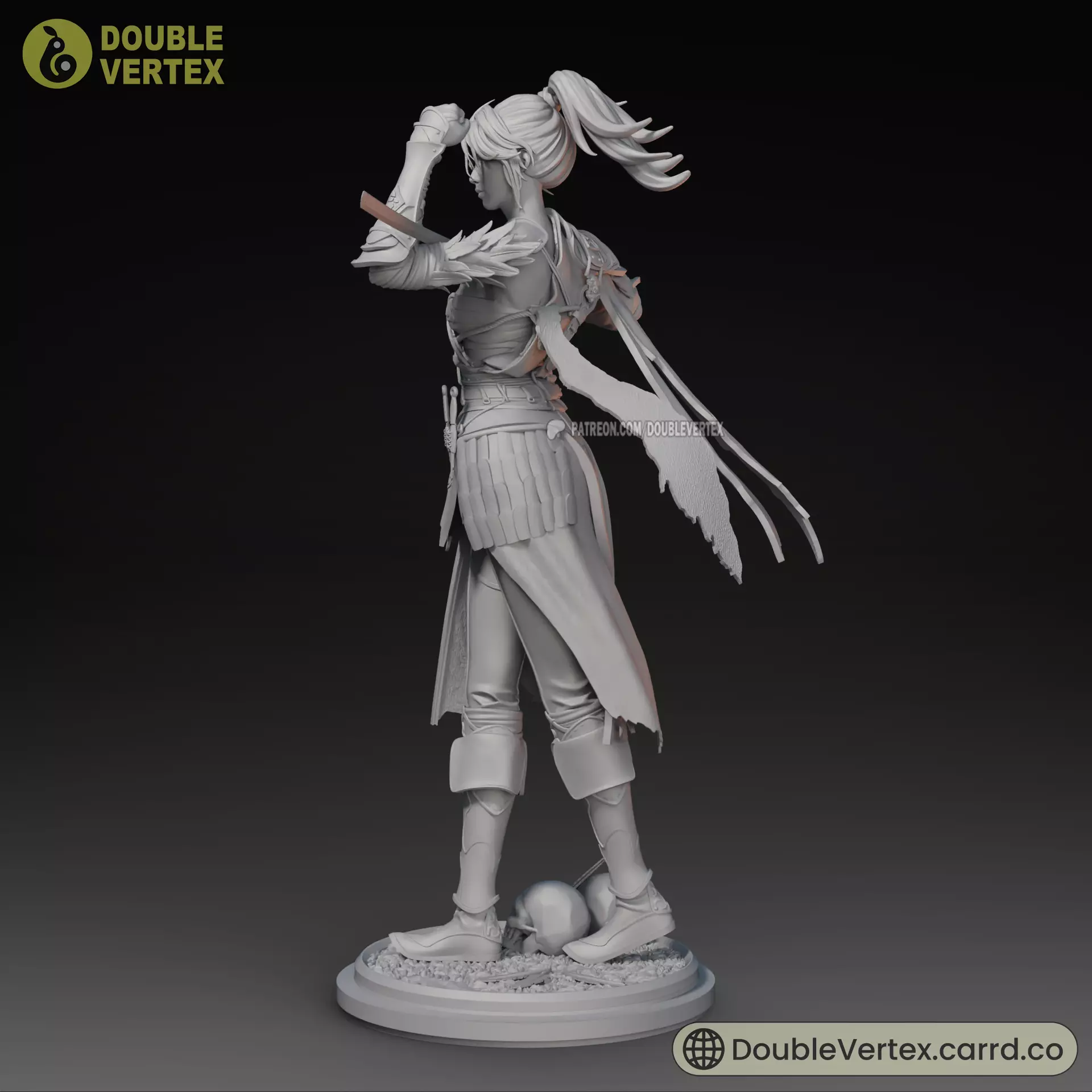 Bai wuchang - WUCHANG Fallen Feathers Game Figure 3D print model_18