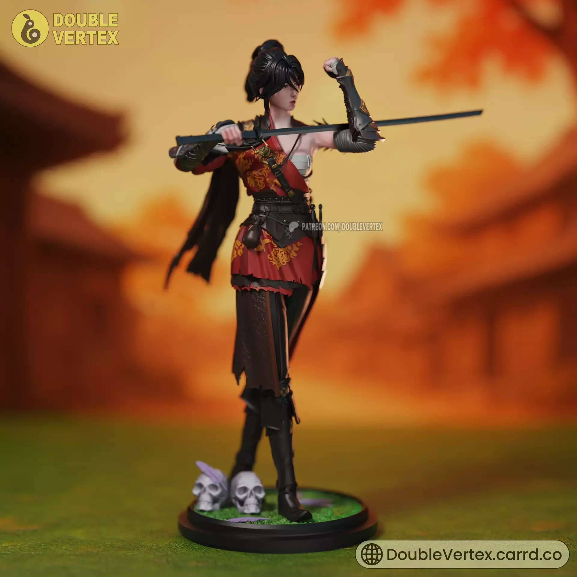 Bai wuchang - WUCHANG Fallen Feathers Game Figure 3D print model_11