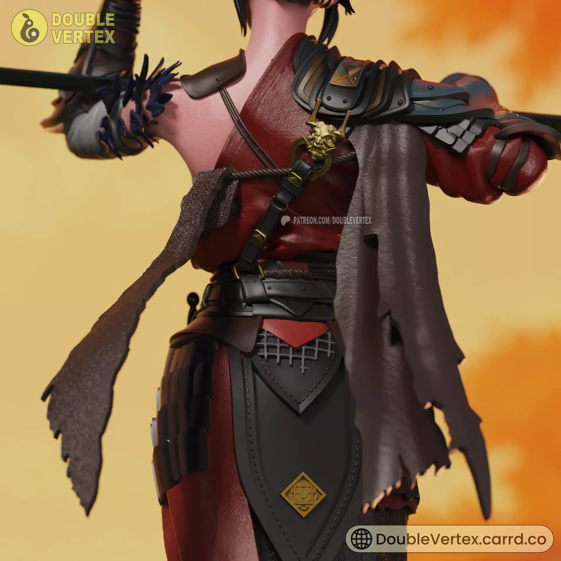 Bai wuchang - WUCHANG Fallen Feathers Game Figure 3D print model_7