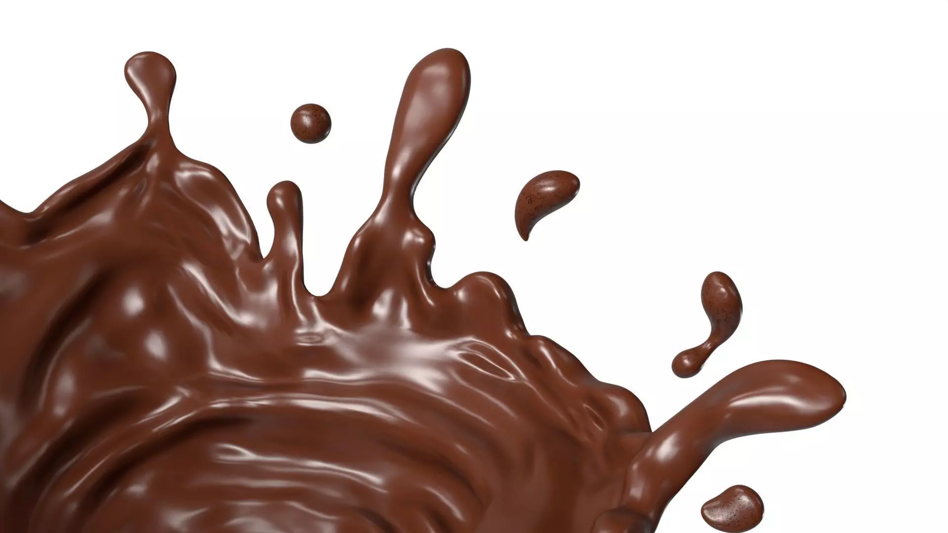 Chocolate Splash Free 005 Free 3D model_2