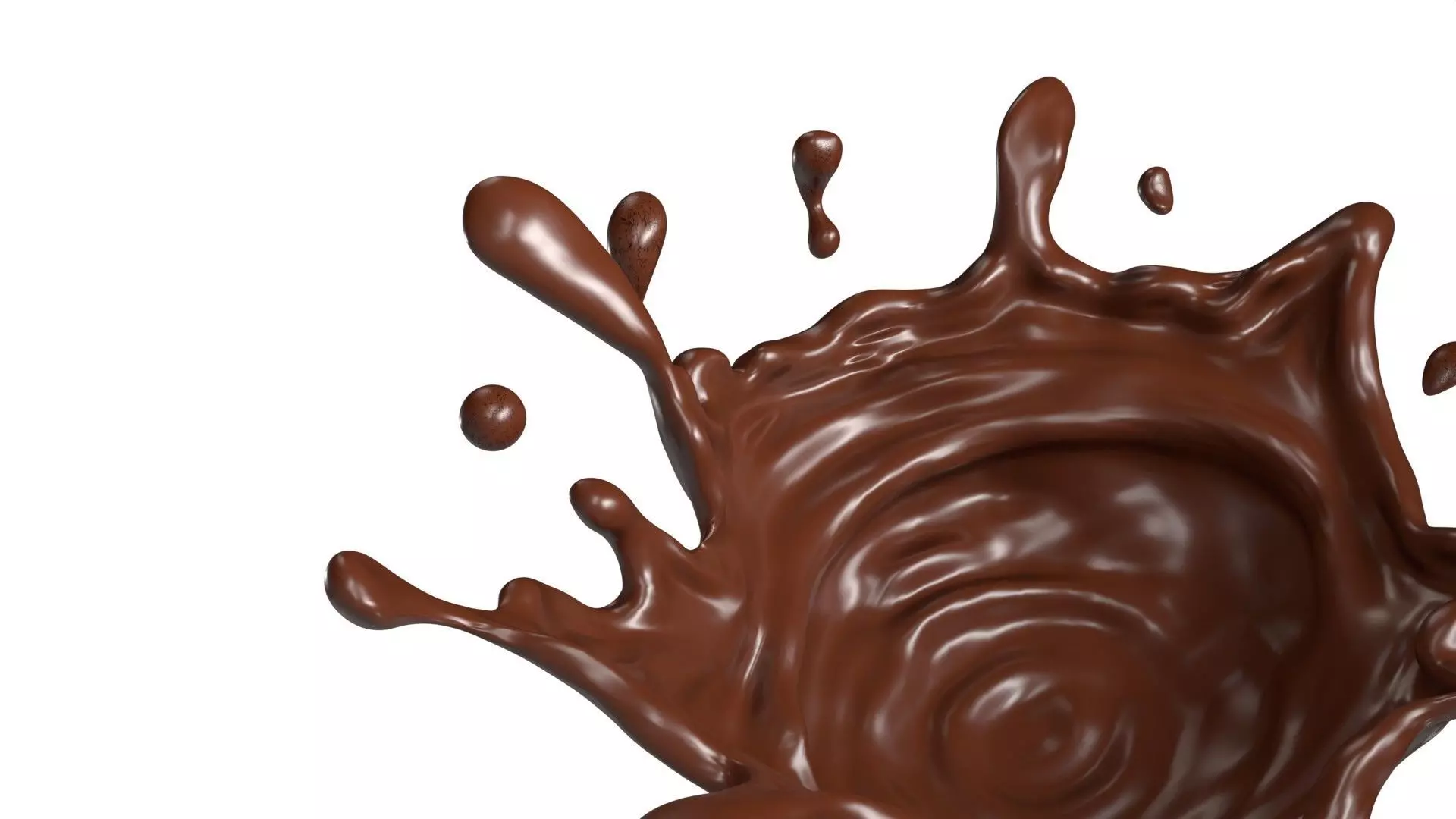 Chocolate Splash Free 005 Free 3D model_1