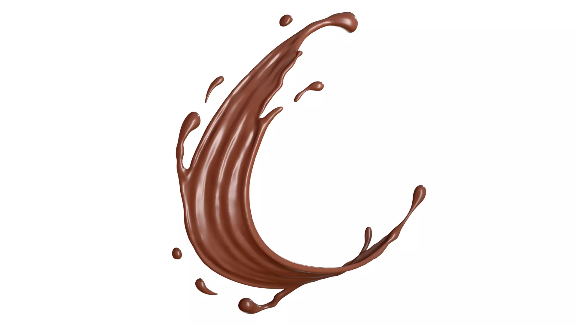 Chocolate Splash Free 006 Free 3D model