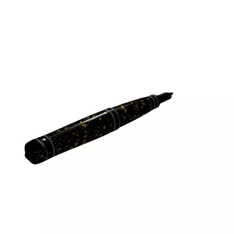 Elegant Fountain Pen with Starry Night Design Low-poly 3D model_6