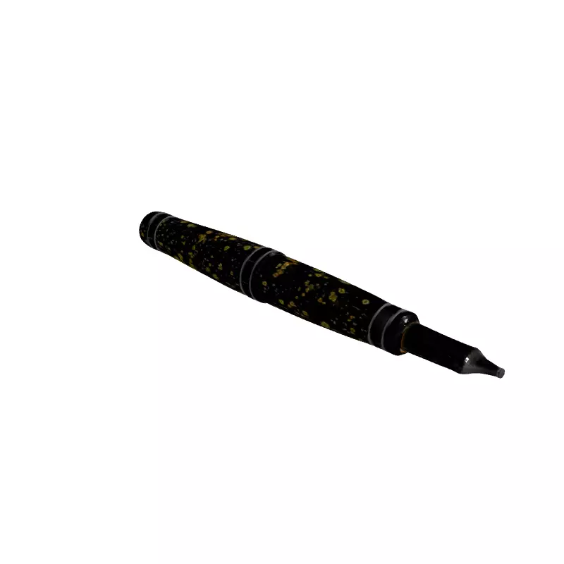 Elegant Fountain Pen with Starry Night Design Low-poly 3D model_3