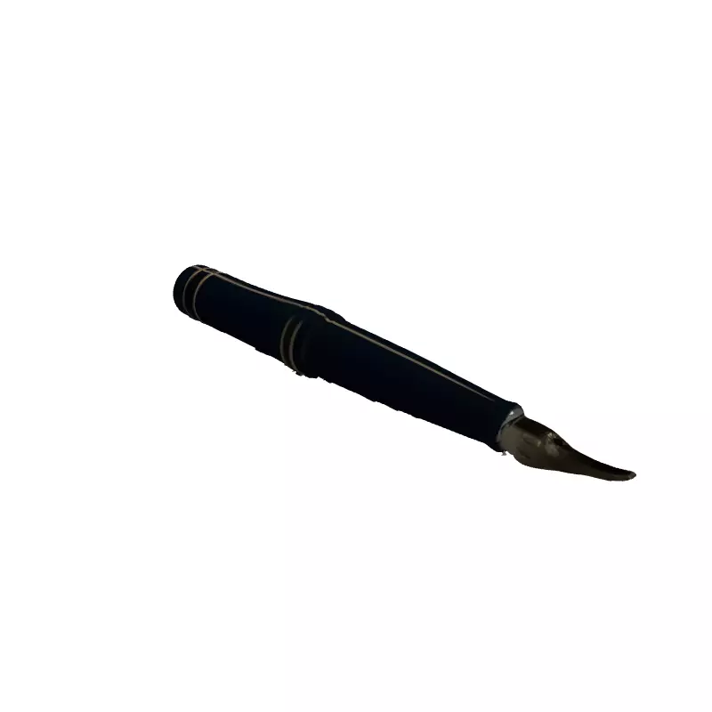 Realistic Fountain Pen 3D Model Low-poly 3D model_3