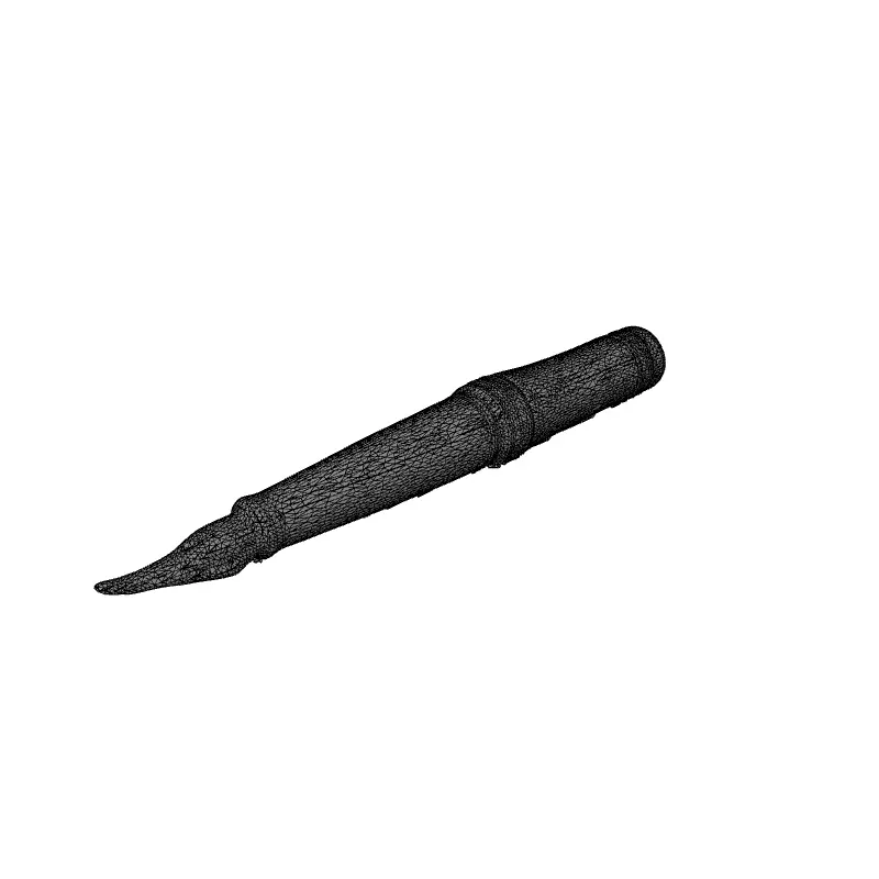 Realistic Fountain Pen 3D Model Low-poly 3D model_9