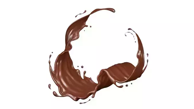 Chocolate Liquid Splash 001