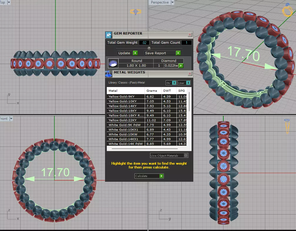 Clash de Cartier ring  With the stones 3d print model 3D print model_17
