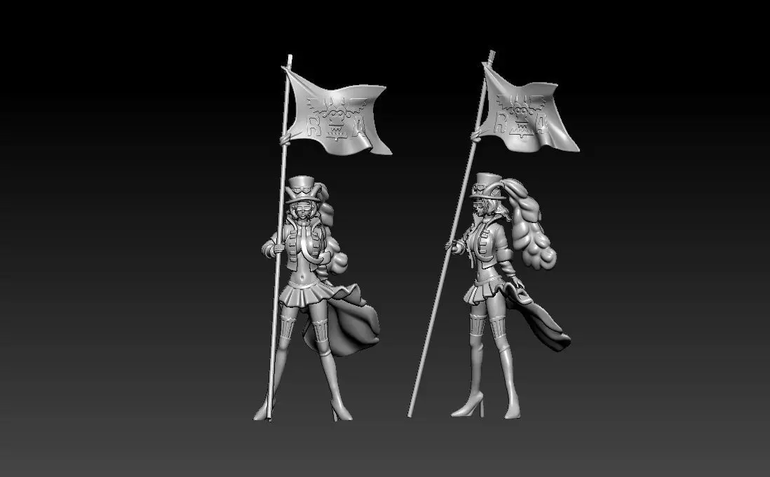 Belo Betty - Revolutionary Army - ONE PIECE - Splitpart 3D print model_2