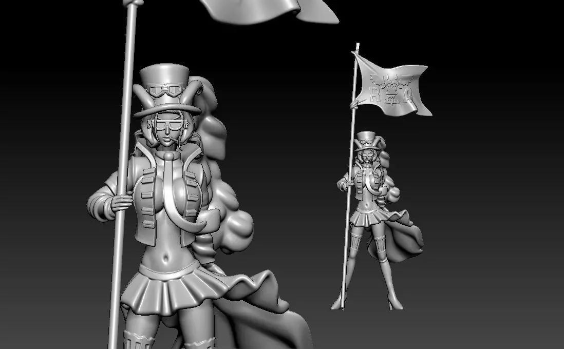Belo Betty - Revolutionary Army - ONE PIECE - Splitpart 3D print model_3