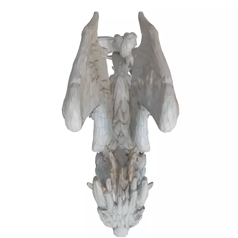 Stylized Griffin Statue LowPoly Model Low-poly 3D model_8