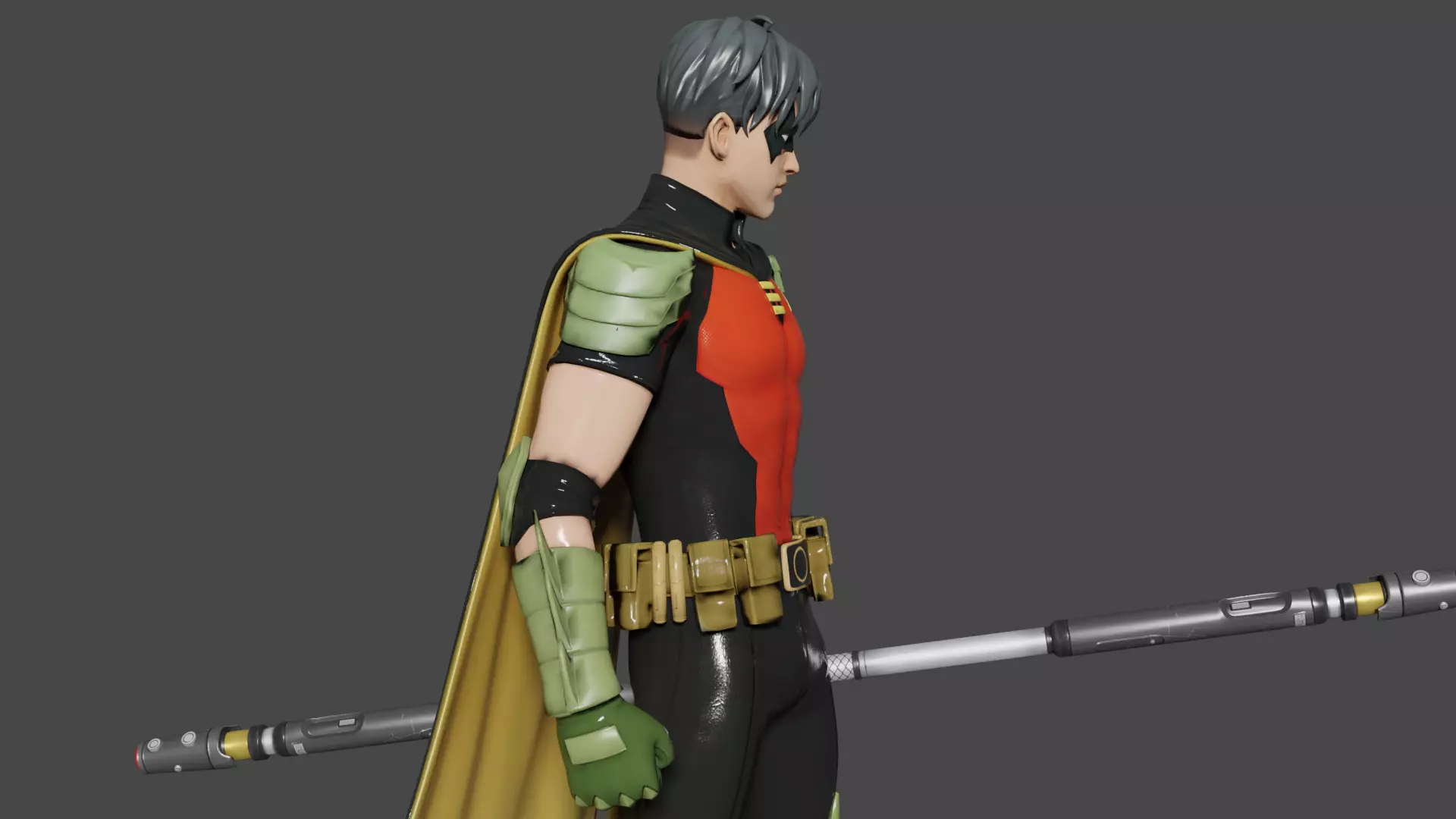 Robin Low-poly 3D model_3