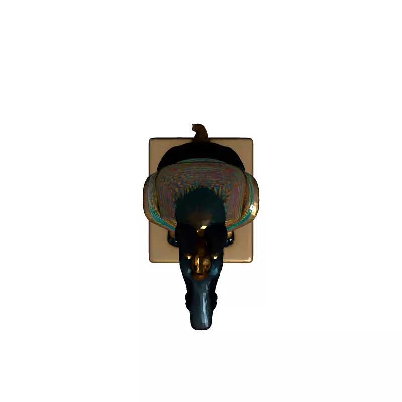 Realistic Anubis Statue 3D Model Low-poly 3D model_8