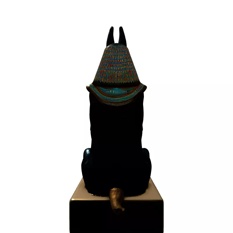 Realistic Anubis Statue 3D Model Low-poly 3D model_7