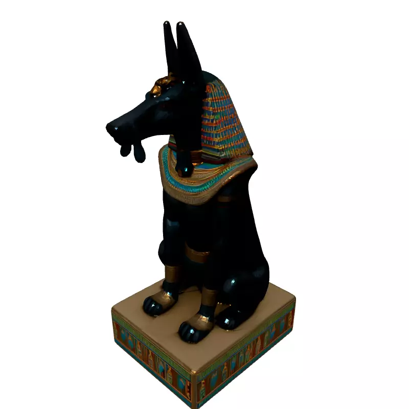 Realistic Anubis Statue 3D Model Low-poly 3D model_2