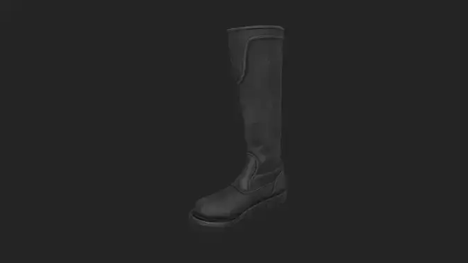 PBR simple leather mediaval hunter boots