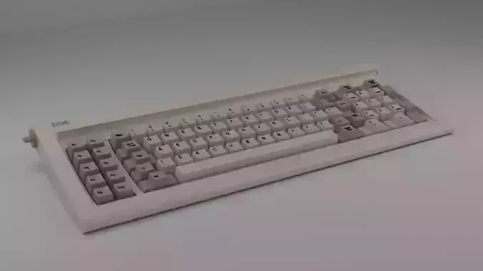 Keyboard IBM 5150 Retro Vintage 3D Model