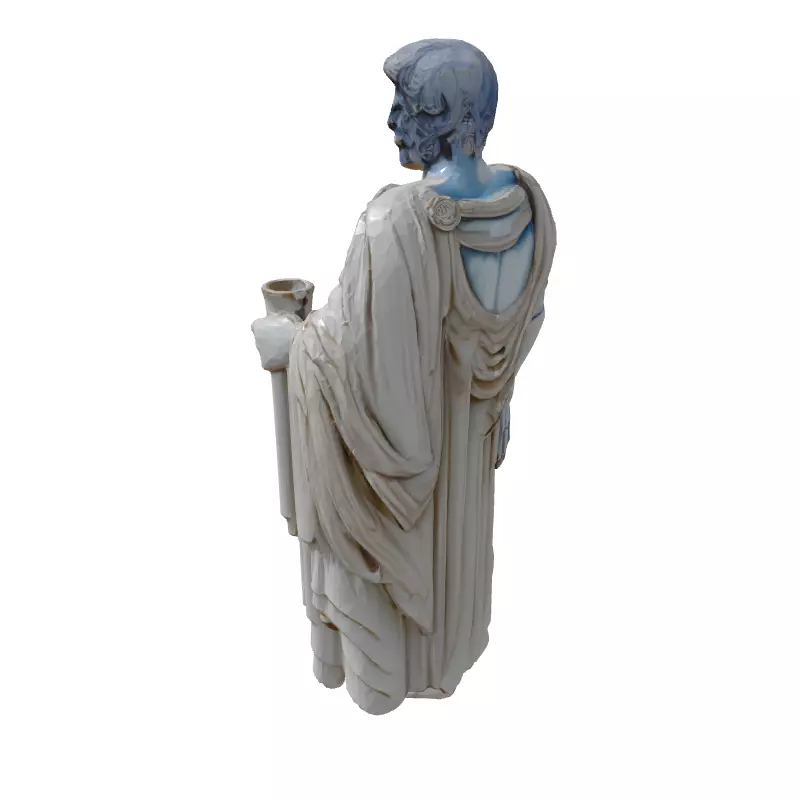 Realistic Roman Emperor Statue 3D Model Low-poly 3D model_5