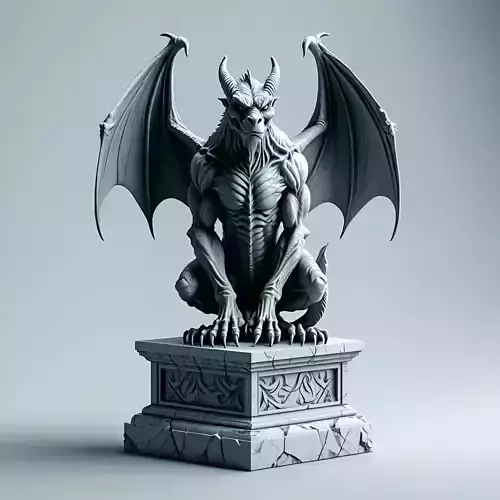 Highly Detailed Gargoyle Statue