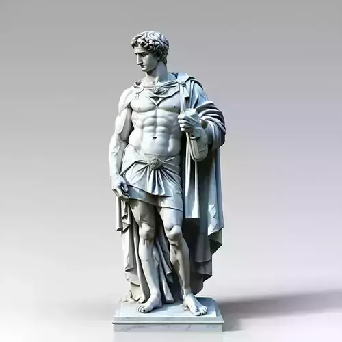 Realistic Classical Male Statue