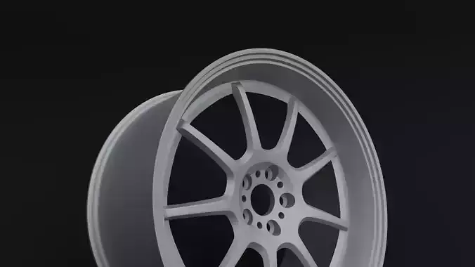 Work Emotion D9R Low-poly 3D model