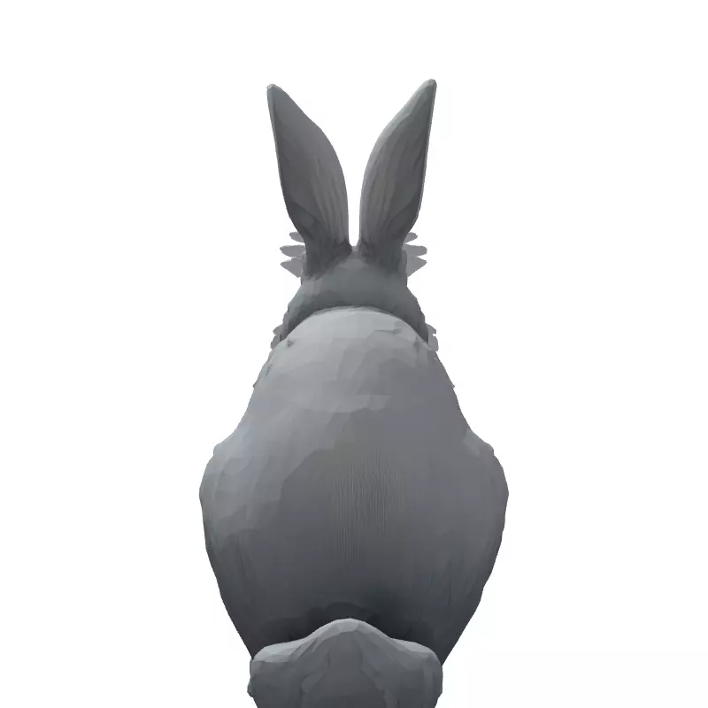 Stylized Realistic Rabbit 3D Model Low-poly 3D model_7