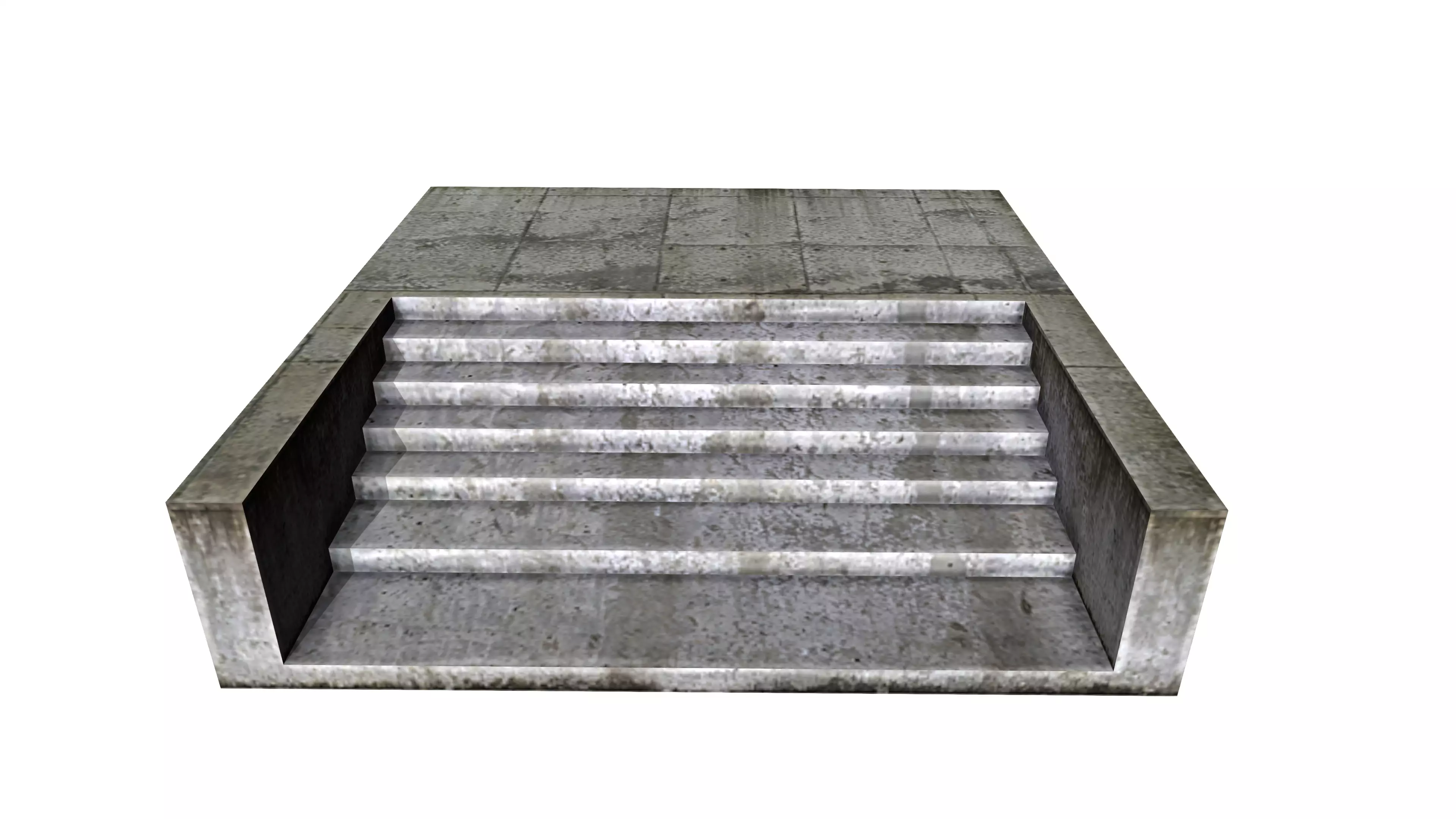 Floor Stair Free low-poly 3D model