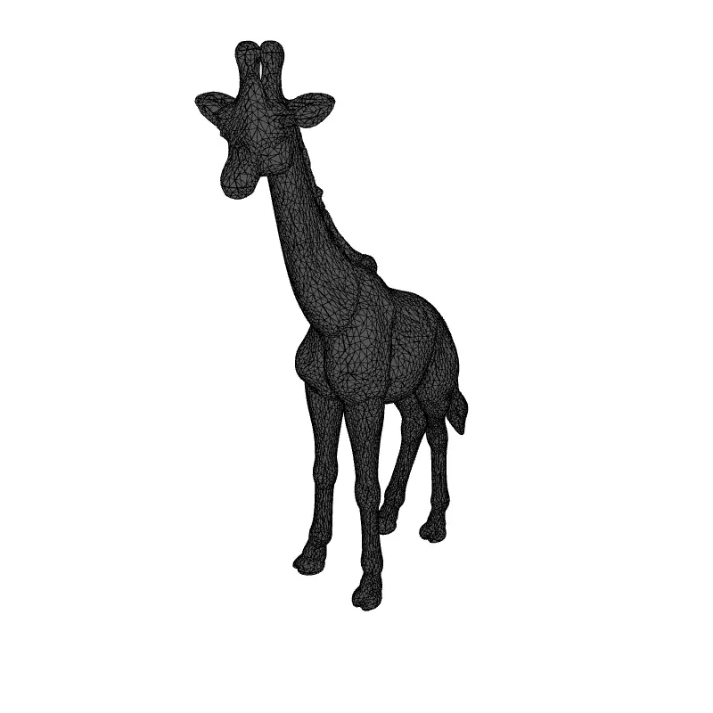 Stylized Cartoon Giraffe 3D Model Low-poly 3D model_1