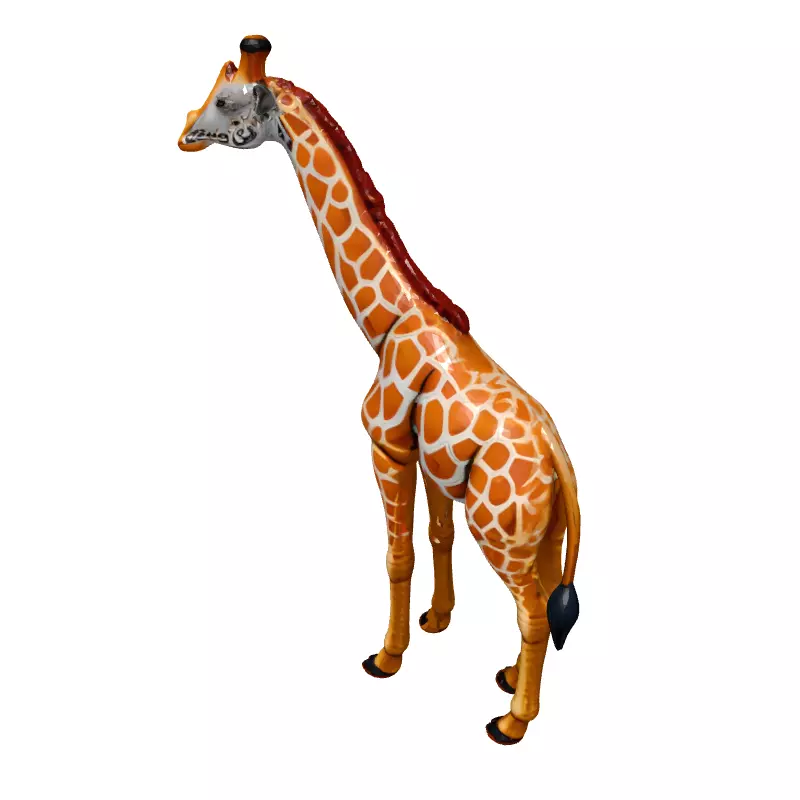 Stylized Cartoon Giraffe 3D Model Low-poly 3D model_2