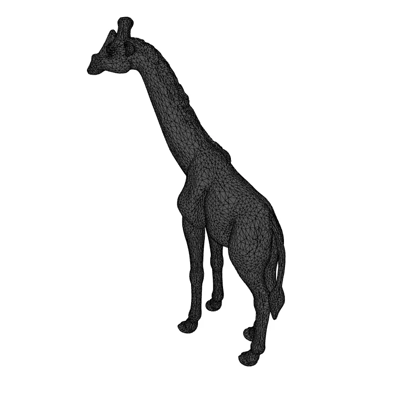 Stylized Cartoon Giraffe 3D Model Low-poly 3D model_9