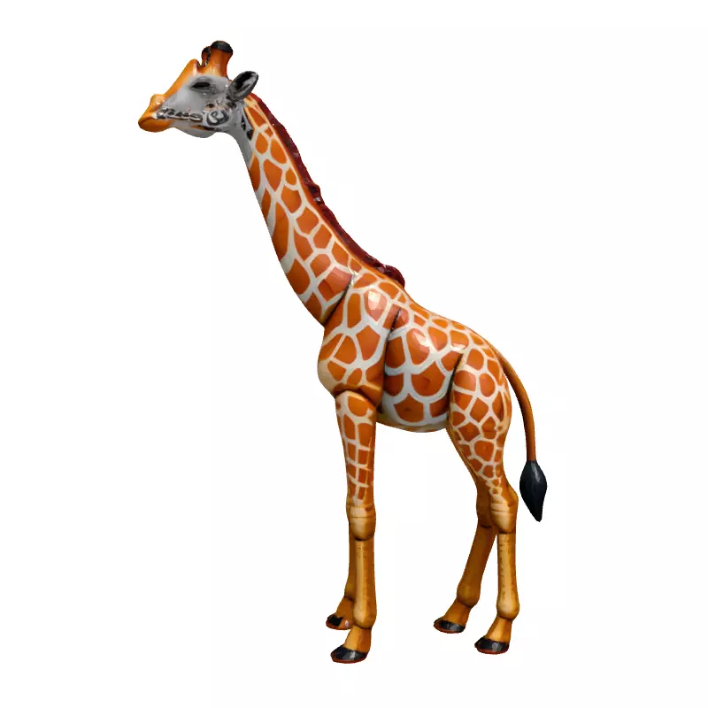 Stylized Cartoon Giraffe 3D Model Low-poly 3D model_4