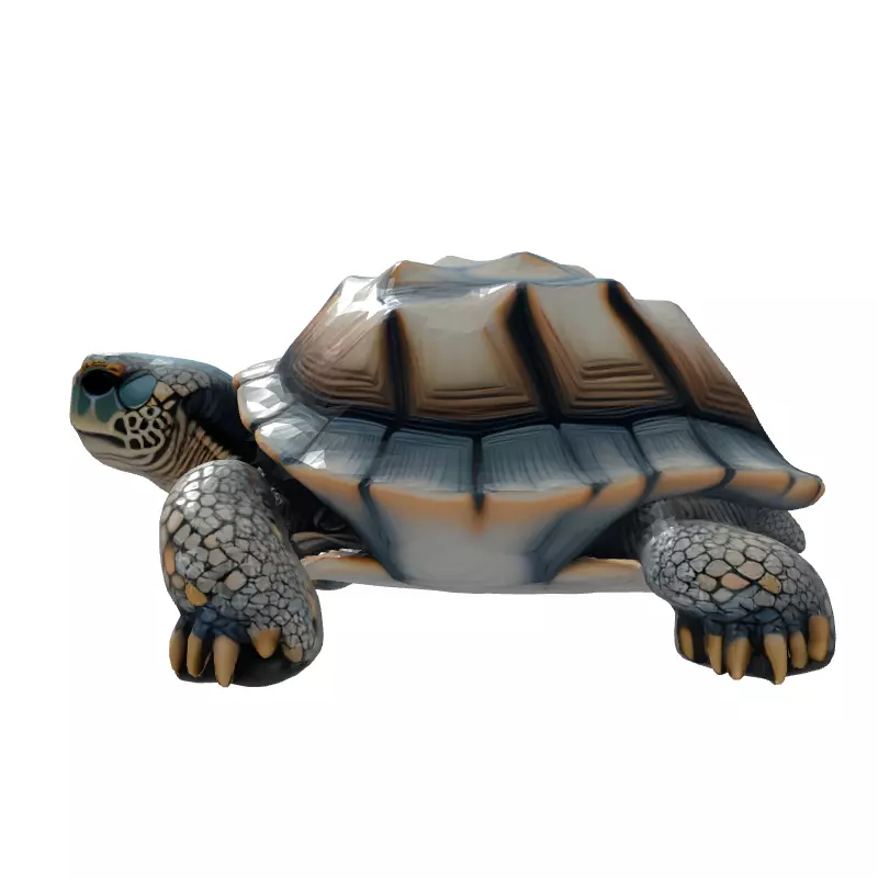 Realistic 3D Tortoise Model Low-poly 3D model_7