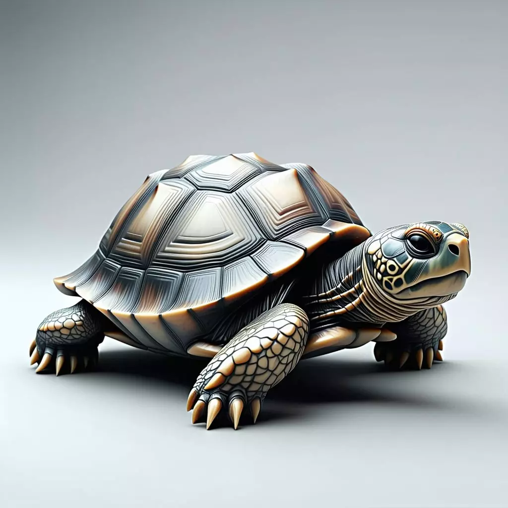 Realistic 3D Tortoise Model Low-poly 3D model_0