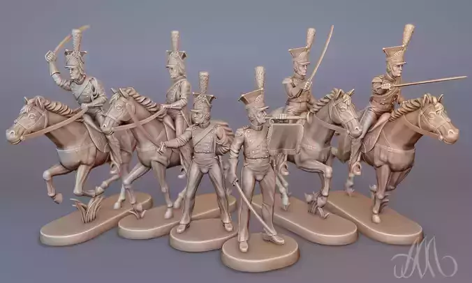 Army of Napoleon Uhlans Cavalry Miniatures