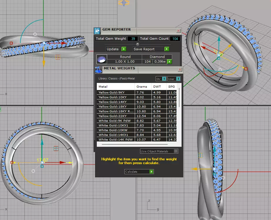 CARTIER TRINITY RING WITH THE STONES 3D PRINT MODEL 3D print model_22