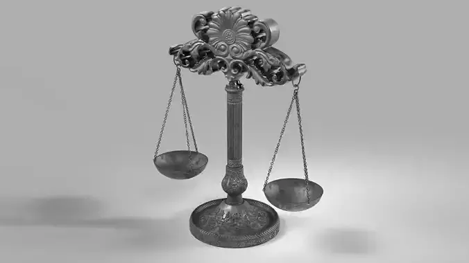 Vintage Ornate Balance Scales