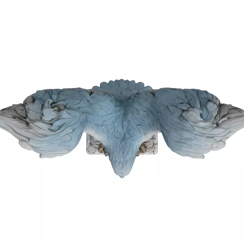 Majestic Eagle Statue 3D Model Low-poly 3D model_8