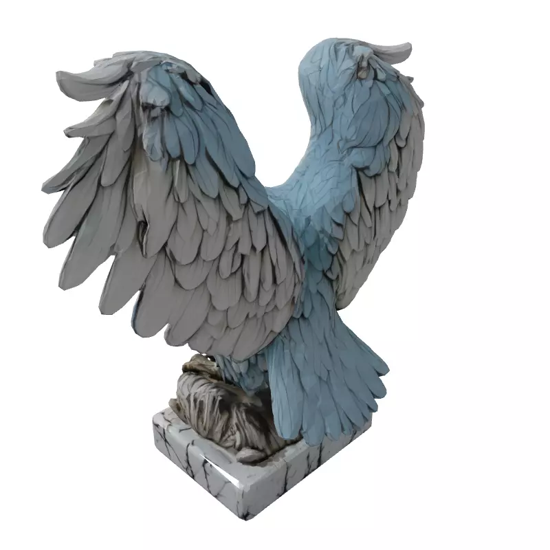 Majestic Eagle Statue 3D Model Low-poly 3D model_5