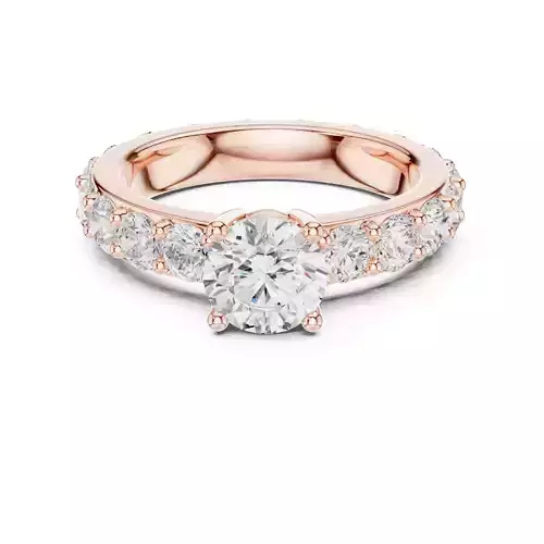 Round Cut Diamond Engagement Wedding Ring 3DM STL Video